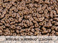 SD-23980/84415 Antique Bronze Matt SuperDuo Beads