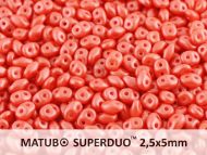 SD-24006 Pearl Shine Coral SuperDuo Beads