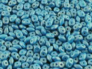 SD-24108 Gold Shine Cornflower Blue SuperDuo Beads