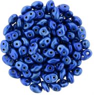 SD-24203 Metalust Crown Blue SuperDuo Beads