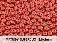 SD-29408 Metallic Matt Red SuperDuo Beads * BUY 1 - GET 1 FREE *