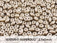 SD-29416 Metallic Matt Grey SuperDuo Beads