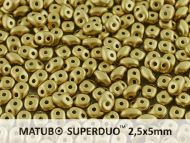 SD-29418 Metallic Matt Gold SuperDuo Beads * BUY 1 - GET 1 FREE *