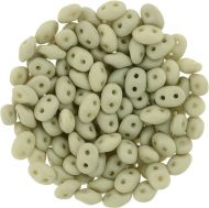 SD-29564 Opaque Silk Matt Light Olivine SuperDuo Beads