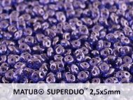 SD-30060/15726 Sapphire Lila Lumi SuperDuo Beads