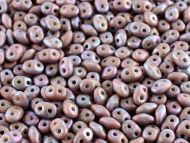 SD-43020/85001 Opaque Grey Nebula Matt SuperDuo Beads