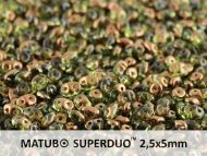 SD-50230/14215 Olivine Bronze Luster SuperDuo Beads