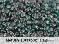 SD-50720/15726 Emerald Lila Lumi SuperDuo Beads