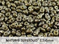 SD-53410/15695 Opaque Olive Bronze Lumi SuperDuo Beads