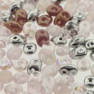 SD-MIX0134 Barely Pink Mix SuperDuo Beads * BUY 1 - GET 1 FREE *