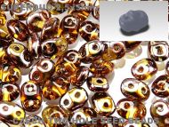 SD-10060/27101 Topaz Capri Gold SuperDuo Beads