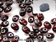 SD-90080/43400 Ruby Picasso SuperDuo Beads