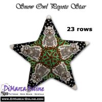 Tutorial 23 rows - Snow Owl 3D Peyote Star + Basic Tutorial (download link per e-mail)