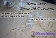 Perfect 3D Peyote Ball Sphere Jewels Solid Stuffing x 10