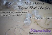Perfect Peyote Ball Sphere Jewels Solid Stuffing x 10