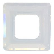 4439 White Opal Square Ring 14 mm Swarovski