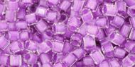 TH-08-0935 Inside-Color Crystal/Wisteria Lined Hex 8/0 Toho