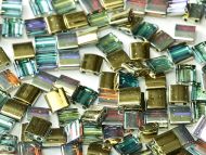 TL-00030/98536 Crystal Rainbow Gold Tila Miyuki