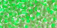 TM-03-0184 Inside-Color Luster Crystal/Spearmint Lined Magatama 3 mm Toho