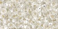 TM-03-0021 Silver-Lined Crystal Magatama 3 mm Toho