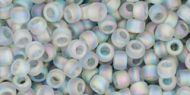 TR-08-0176AF Trans-Rainbow-Frosted Black Diamond 8/0 Toho