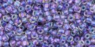 TR-11-0265 Inside-Color Rainbow Crystal/Metallic Purple Lined 11/0 Toho