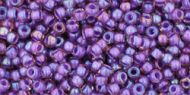 TR-11-0928 Inside-Color Rainbow Rosaline/Opaque Purple Lined 11/0 Toho