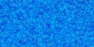 TR-15-0003B Transparent Dark Aquamarine 15/0 Toho