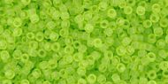 TR-15-0004F Transparent-Frosted Lime Green 15/0 Toho