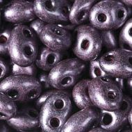 TWN-28998 Jet Dark Purple Pearl Twin Beads Preciosa - 20 grams