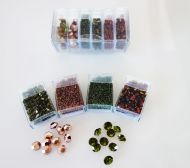 Mos-TO Topaz/Olive Shiny Mosaic Bead & Chaton Pack - Akke Jonkhof