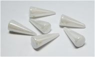 SPK17-03000/14400 Chalk White Pearl Spikes 7x17 mm - 18 x