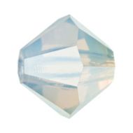 White Opal 4 mm Bicone Preciosa - 50 x