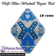 Tutorial 18 rows - Delft Blue Windmill 3D Peyote Pod + Basic Tutorial (download link per e-mail)