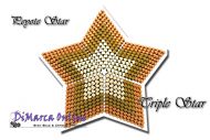 Tutorial 11 rows - Triple 3D Peyote Star + Basic Tutorial Little 3D Peyote Star (download link per e-mail)