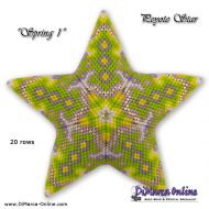 Tutorial 20 rows - Spring 1 - 3D Peyote Star + Basic Tutorial (download link per e-mail)