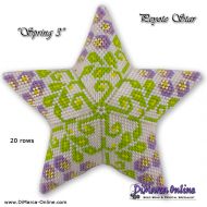 Tutorial 20 rows - Spring 3 - 3D Peyote Star + Basic Tutorial (download link per e-mail)