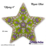 Tutorial 20 rows - Spring 4 - 3D Peyote Star + Basic Tutorial (download link per e-mail)