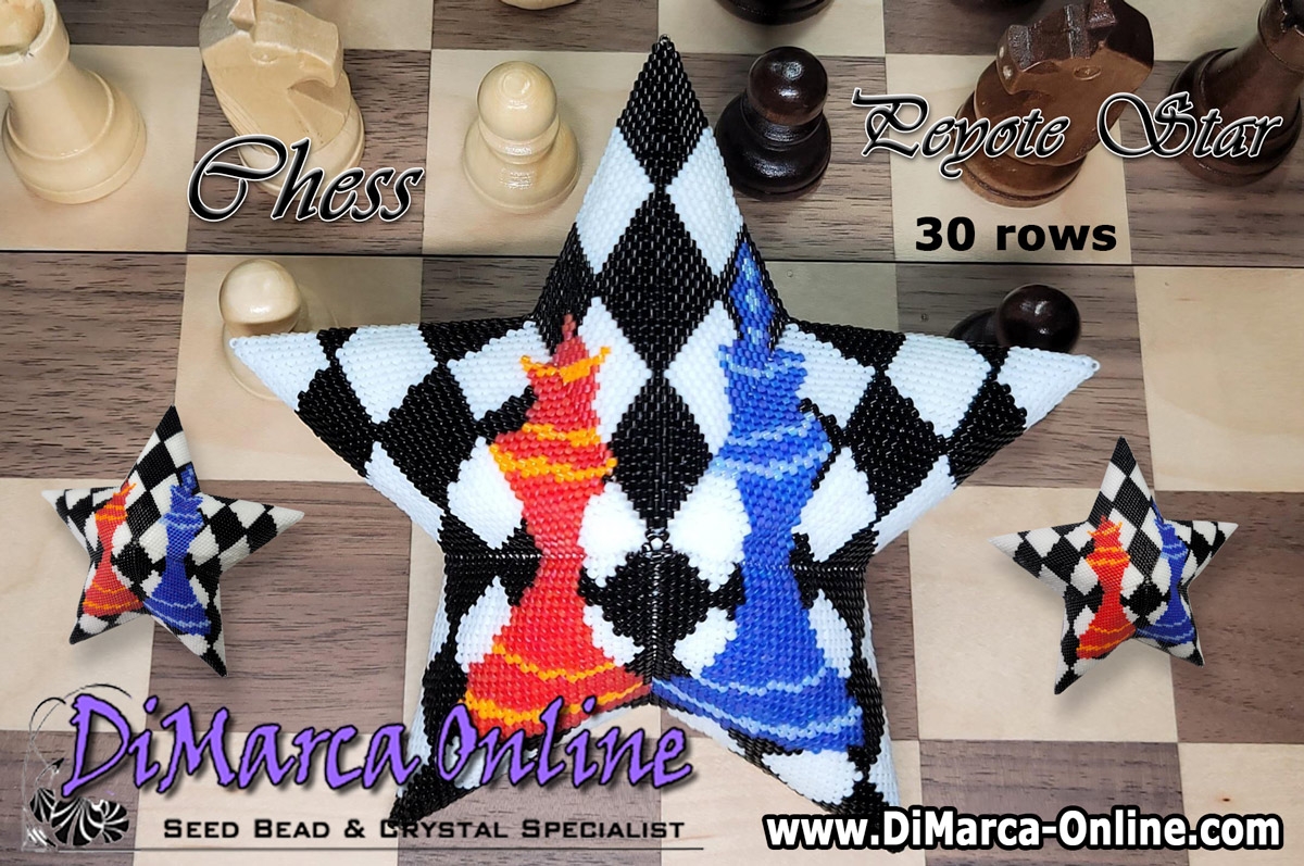 Tutorial 30 rows - Chess 3D Peyote Star + Basic Tutorial (download link per  e-mail) - DiMarca Online