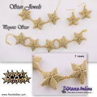 Tutorial 07 rows - Star Jewels x 10 - 3D Peyote Star + Basic Tutorial (download link per e-mail)