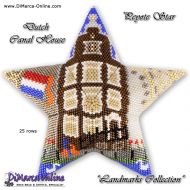 Tutorial 25 rows - Landmark - Dutch Canal House 3D Peyote Star + Basic Tutorial (download link per e-mail)