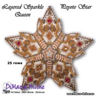 Tutorial 25 rows - Layered Sparkle Queen 3D Peyote Star + Basic Tutorial (download link per e-mail)