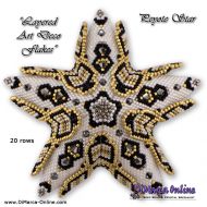 Tutorial 20 rows - Layered Art Deco Flakes 3D Peyote Star + Basic Tutorial (download link per e-mail)