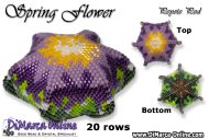 Tutorial 20 rows - Spring Flower (6 sides) 3D Peyote Pod + Basic Tutorial (download link per e-mail)