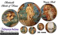 Tutorial 30 rows - Sandro Botticelli The Birth of Venus Peyote Ball incl. Basic Tutorial (download link per e-mail)